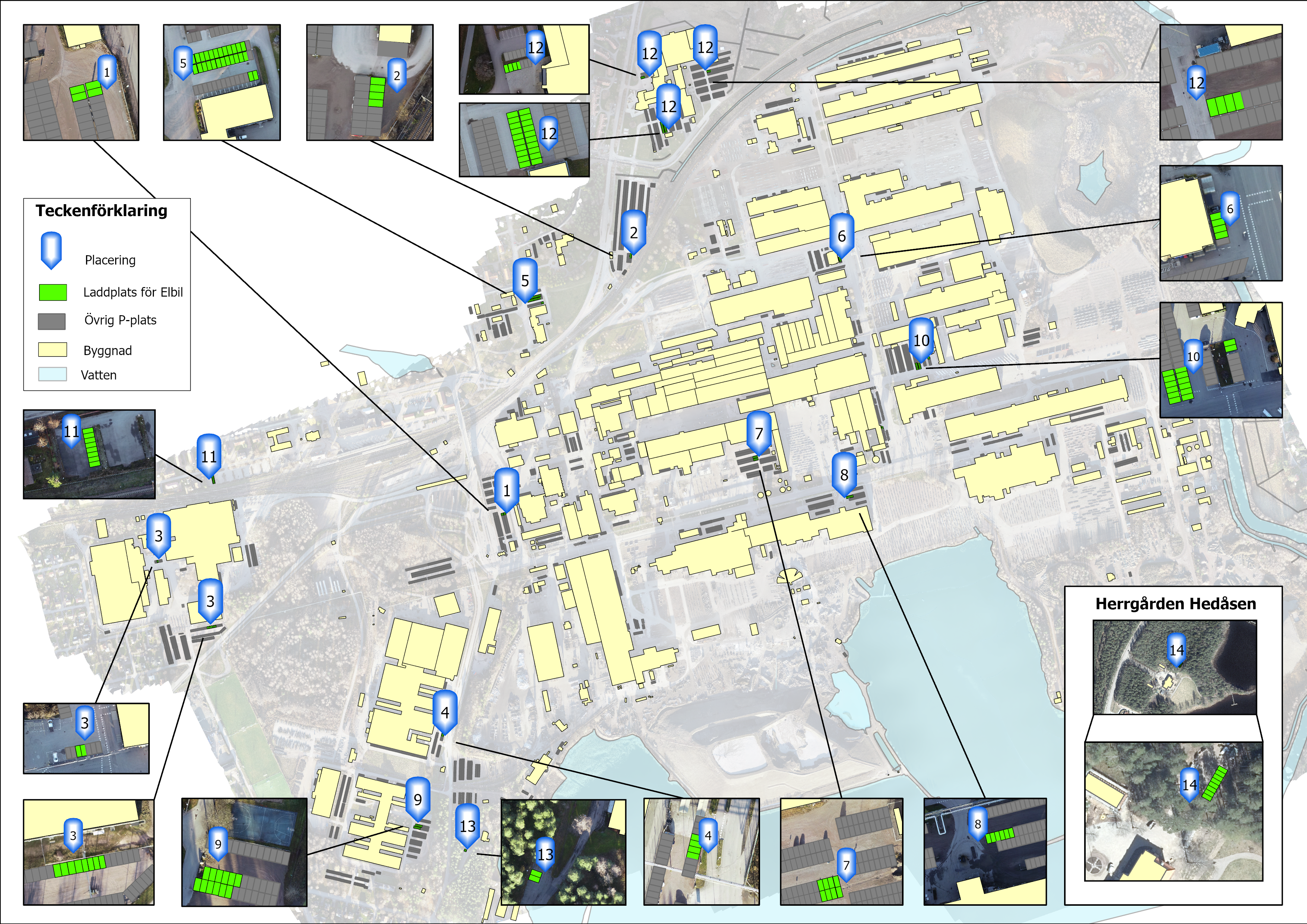 Laddplatser på Sandvikens Industripark